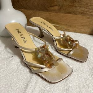 PRADA RASO LUCE QUARZO SANDALS 👡